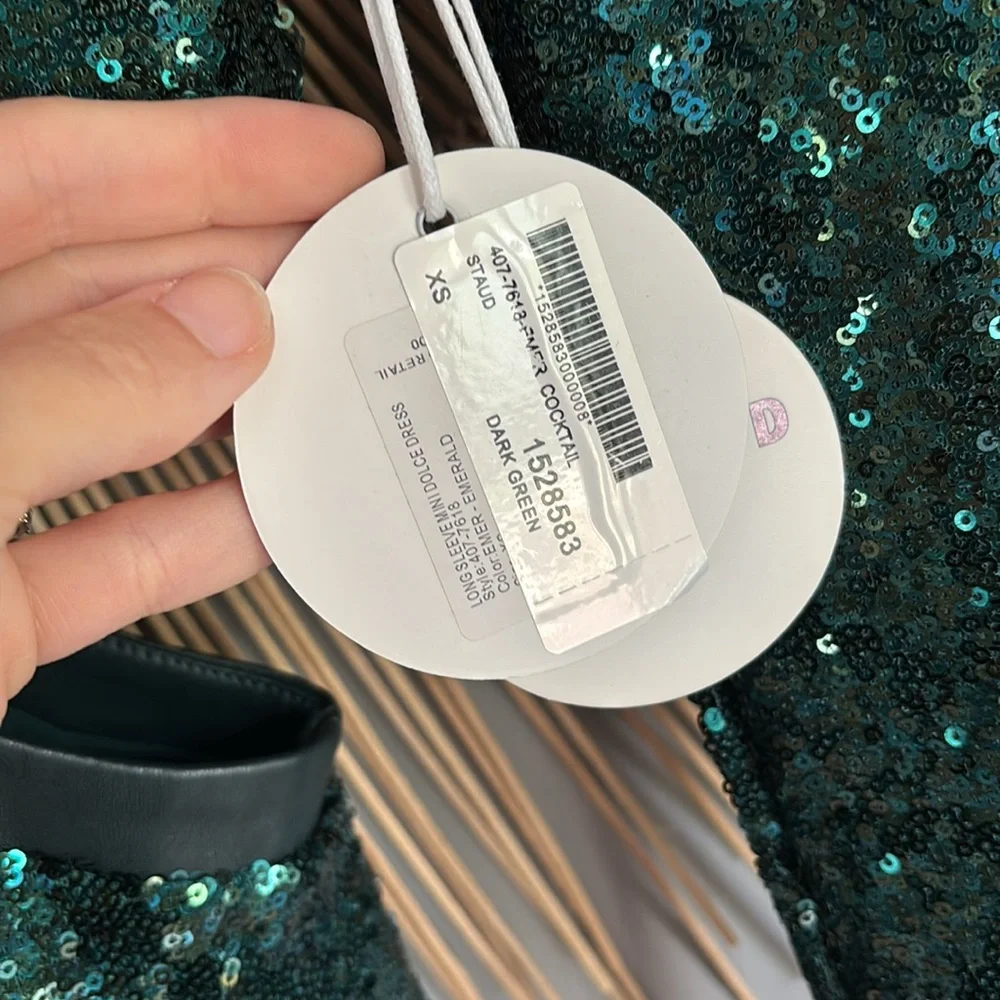 STAUD sequin minidress xs NWT - Picture 3 of 8